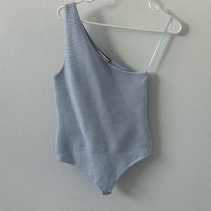 Abercrombie & Fitch One Shoulder Rib Knit Bodysuit